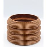Empressco 3D Baskı Yuvarlak Saksı, Şık ve Modern Tasarım, Dayanıklı ve Hafif