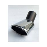 Empressco 60 mm. Dirsek yassı kesik tekli krom egzoz ucu eksoz