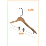 Empressco Ahşap Elbise Askısı, 44 cm ( 5 adet )