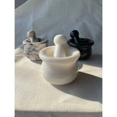 Empressco Doğal Mermer Havan & Tokmak – Çap 10 cm Yükseklik 8 cm