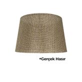 Empressco Hasır Kahve Doğal Lambader Şapkası