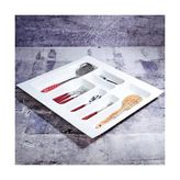 Emr Çekmece İçi Modül Kaşıklık - Çekmece İçi Düzenleyici 55 x 49 cm Beyaz