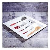 Emr çekmece içi modül kaşıklık - çekmece içi düzenleyici 55x49 cm.beyaz