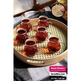 Emr Shop 6'lı Pleasure Borosilikat Cam Bardak Set Isıya Dayanıklı Keyfi Ala Kulplu Çay Fincanı Bardağı