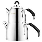 Emsan Mina Mini Teapot Set Black 0,6l & 1,25L