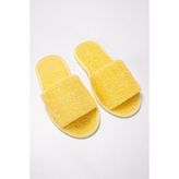 Ender Home CottonVerse Banyo Ve Ev Terliği – %100 Pamuk Havlu Kaymaz İnce Taban , Yüksek Su Emicilik - Sarı