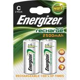 Energizer C Size 2500mAh Orta Boy Pil Şarj Edilebilir 2'li