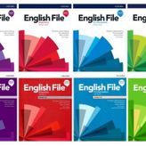 English File 4th Edition Beginner + Elementary + Pre intermediate + intermediate Student's Book With Online Practice + Workbook (Access Code VARDIR) ( 4 lü SET)