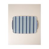 English Home Fine Line Melamin Kaydırmaz Tepsi 25X38 cm Lacivert – Yeşil