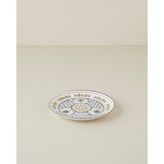 English Home Harmony Talavera Porselen Pasta Tabağı 21 cm Beyaz - Lacivert
