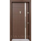 Enka Door Pvc Çelik Kapı Model Five Kahverengi