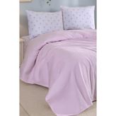 Enlora Home Color Pike Takımı Tek Kişilik Fiyonk Pembe