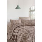 Enlora Home Pike Seti Baskılı Tek Kişilik Pure Kahve
