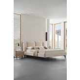 Enza Home Terra Başlıklı Karyola 2'li Set - Krem