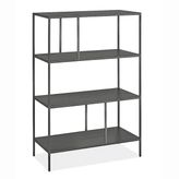 Ephesus Metal Siyah 80X120 Kitaplık