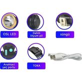 Epilons If Şarjlı Baret Lambası Osl LED WT-065
