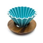 Epinox Ahşap Standlı Turkuaz Dripper