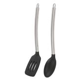 Epinox Silikon Siyah Mutfak Seti 2 (Silikon Kaşık, Silikon Spatula)