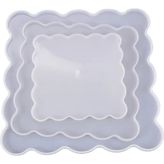 Epoksi Reçine Silikon Kalıp Ithal Üç Katlı Kek Meyvelik Silikon Kalıp HB300215-0014 - ÇOKLU - Beyaz