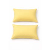 Eponj Home 2li Yastık Kılıfı Solid Sarı