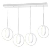 Eray Aydınlatma 1909-4 Beyaz 4 Lü Sıralı Led Avize