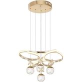 Eray Aydınlatma 9225-40 Sr 4 Toplu Gold LED Avize(Beyaz Işık -Sarı Işık - Gün Işığı)