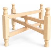 Erçelik 40 cm Katlanır Ahşap Yer Sofrası Kasnağı Sofra Altlığı Katlanabilir Sofra Ayağı