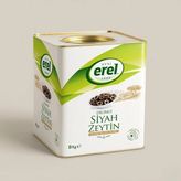 Erel Horeca Dilimli Siyah Zeytin Pizzalık Çekirdeksiz 8kg Teneke