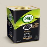 Erel Horeca Gurme Premium Siyah Zeytin 201-230 Kalibre 10KG Teneke