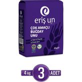 Eriş Un 4 Kg 3'Lü Çok Amaçlı Buğday Unu