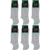 Erkek Bambu Sneakers 6 Lı Çorap - Gri - 40 - 44