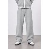 Erkek Basic Panda Baggy Eşofman Altı Gri Melanj