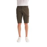 Erkek Bermuda Fit Kargo Şort HAKİ