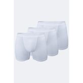 Erkek Beyaz 3 Lü Paket Micro Modal Boxer 909