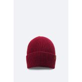 Erkek Bordo Fitilli Örgü Basic Yün Bere B009200