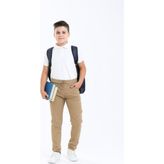Erkek Çocuk Basic Kaşkorseli Okul Pantolonu G.2025 - Bej - 10 Yaş