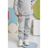 Erkek Çocuk Cepli Örme Pantolon - Gri - 7 Yaş
