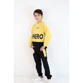 Erkek Çocuk Hero Baskılı Örme Basic Eşofman Takımı Hardal 10 Yaş
