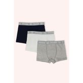 Erkek Çocuk Renkli Basic 3'lü Boxer - İç Giyim 8-9 Yaş