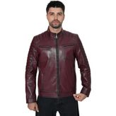 Erkek Deri Ceket 2520 - Bordo - XL