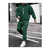 Erkek Dikey Baskılı Oversize Eşofman Takımı