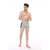 Erkek Elastanlı Biyeli Gri Boxer 850