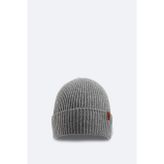 Erkek Gri Fitilli Örgü Basic Yün Bere B009200