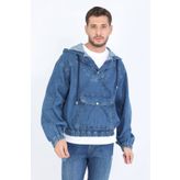 Erkek Jean Sweatshirt Koyu Mavi
