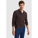 Erkek Koyu Kahverengi Basic Sweatshirt 50329450 VR084