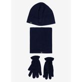 Erkek Lacivert Polar Bere Boyunluk Eldiven Set