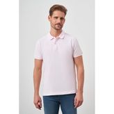 Erkek Pembe Basic Polo Yaka Dynamic Fit T-Shirt - XL