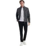 Erkek Pu Deri Mont 10620 Siyah - 2XL