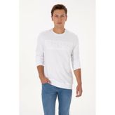 Erkek Regular Fit Bisiklet Yaka Bordo Basic Sweatshirt 50307793 VR177