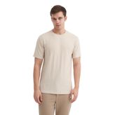 Erkek Regular Fit Bisiklet Yaka Tişört 4203 S BEJ